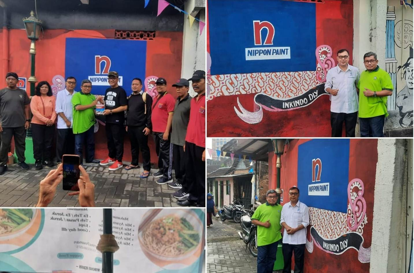 Kegiatan INKINDO DIY bersama program CSR Nippon Paint untuk Mural Tembok masyarakat Kota Jogja